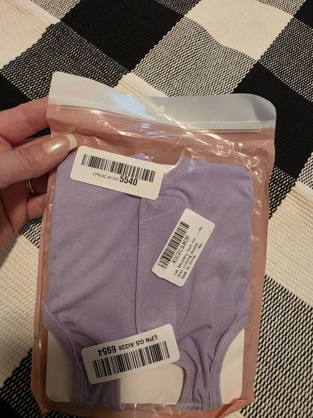 Cat Recovery Suit Size Small